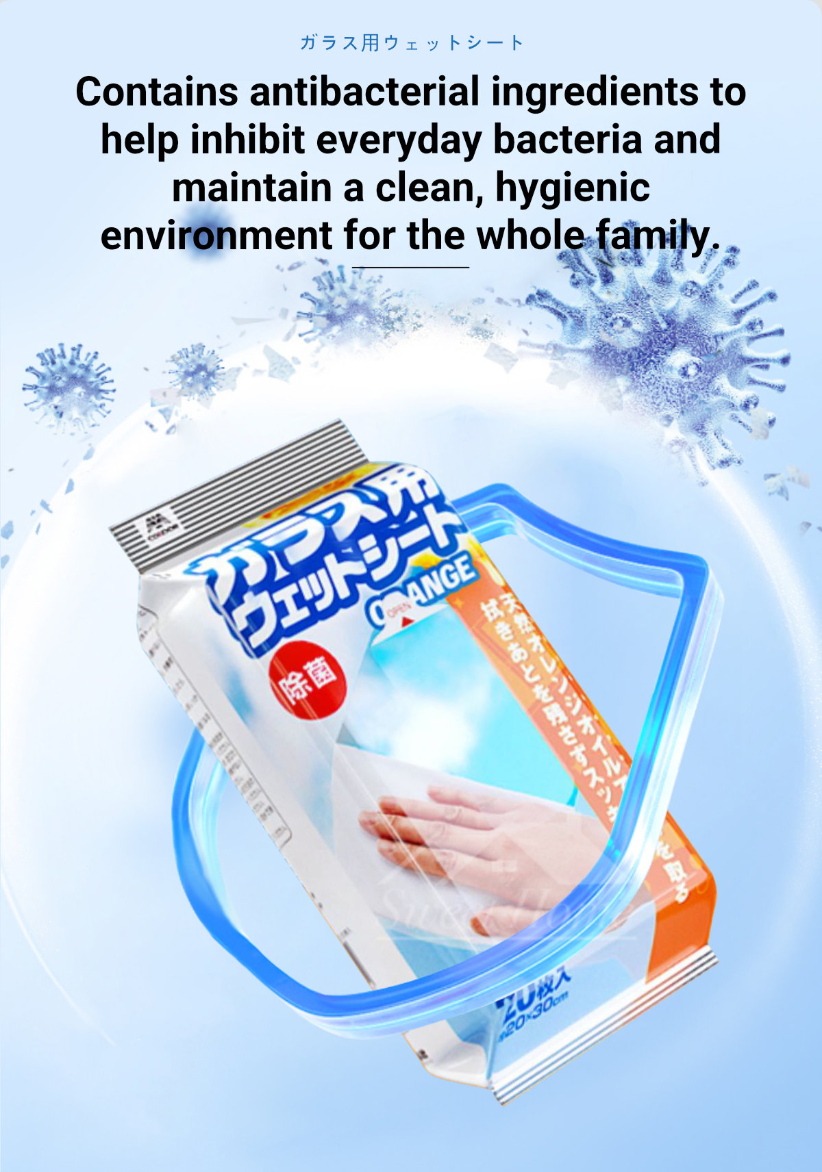 Japan Condor Glass Cleaning Wet Wipes-5